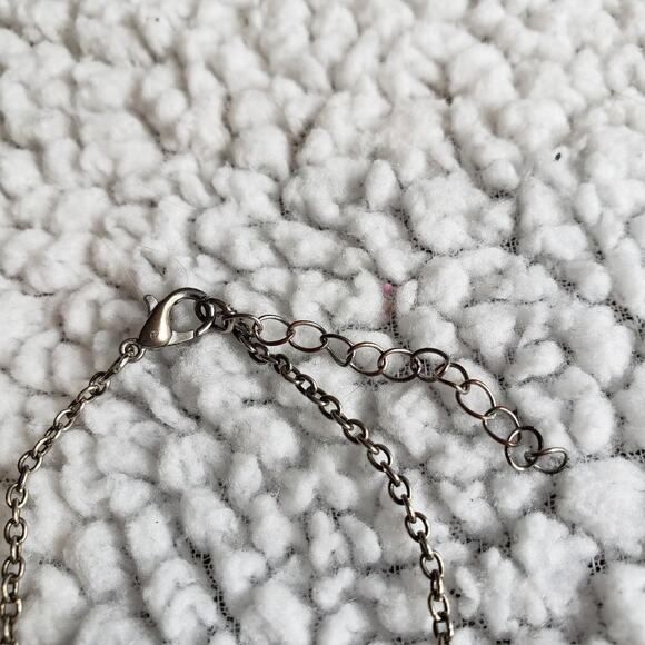 Silver adjustable pumpkin charm necklace - Picture 4 of 6